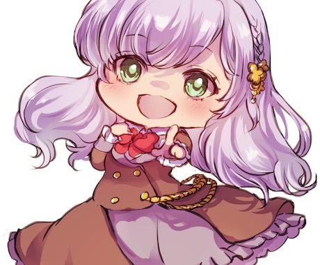 ご希望のちびキャラ描きます アイコン、ヘッダーその他用途にいかがですか？ イメージ2