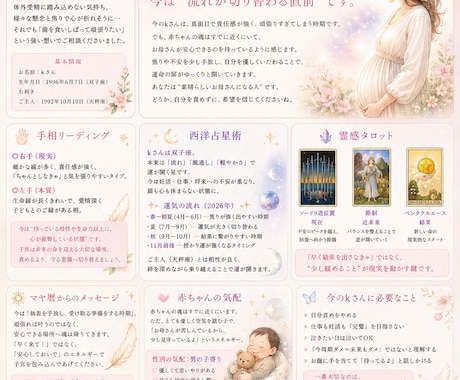 鑑定歴30年以上✨子宝鑑定いたします ✨「ただ当たる」だけでなく「納得できる」「前向きになれる」 イメージ2