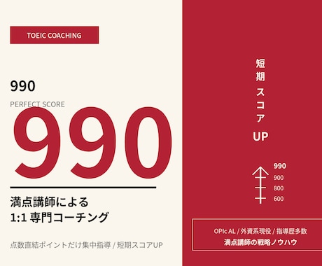 満点講師がTOEIC短期スコアUPを徹底指導します TOEIC満点に向けた戦略│点数に直結するポイントを集中指導 イメージ1