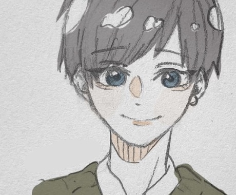 アイコンイラストなど作成致します アナログ絵に色を載せる形になります…！ イメージ1