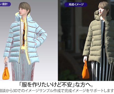 洋服のパターン作ります！3Dで完成イメージ見えます イメージ1
