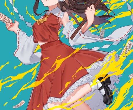 一瞬で目を引く一枚絵、描きます グッズやポスター、ゲームに一枚絵が欲しい方へ イメージ1