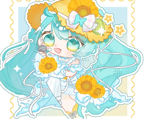 ポップで可愛いミニキャライラスト、作成します 様々な用途に使用できるミニキャライラストを作成します イメージ2