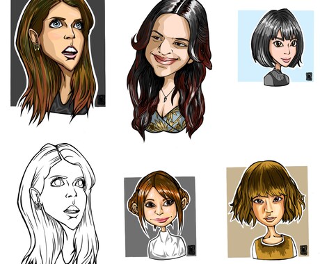 キャラクター感のある似顔絵描きます 個性のある似顔絵を提供します！ イメージ1