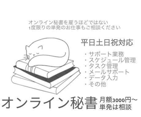 タスク管理・入力作業・スケジュール管理手伝います 後回しにしている作業やメール代行等 イメージ1
