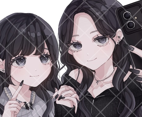 商用利用OK！可愛いバストアップイラスト描きます 今だけの限定価格で可愛いイラストを提供します♡ イメージ2