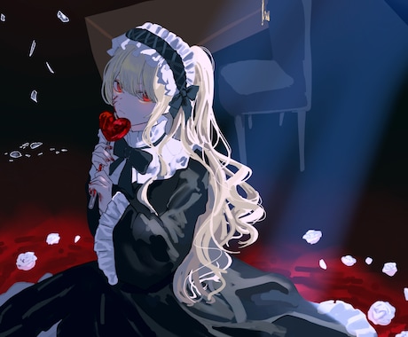 不穏×透明感 アイコン/一枚絵制作します 不穏からかわいいイラストまで！ご要望に添って描きます イメージ1