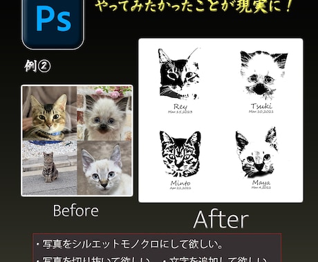 丁寧・安心・高品質を届ける画像加工いたします 写真の“困った”は、まるっとお任せ イメージ2
