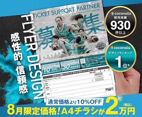 初めての方歓迎！感性的で信頼感あるチラシ作成します チラシ修正無制限、ココナラ評価5.0のPRO認定サービス イメージ1