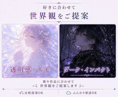 MV風キービジュアルを制作します 歌の世界観を映像のように形にします イメージ2