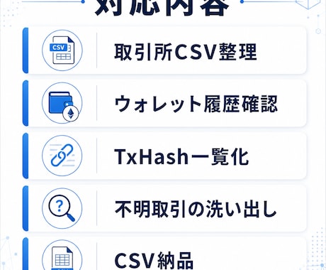 暗号資産の取引履歴を整理します ウォレット・海外取引所もCSVで整理 イメージ2