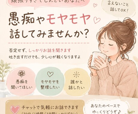 育児と人生のモヤモヤ聞きます 育児・家族・仕事のモヤモヤを安心して吐き出せます イメージ1