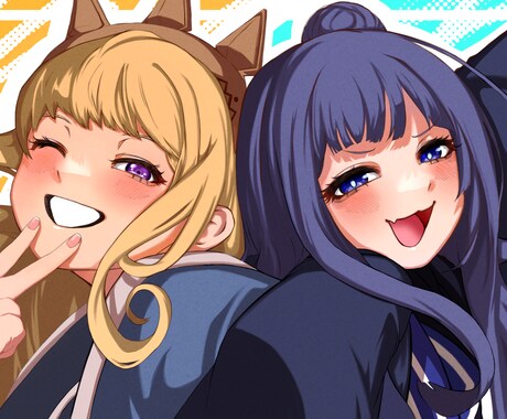 目を惹く！アイコン・サムネイラストをお描きします ◆SNS用アイコン・サムネイル用イラストなどを承ります！ イメージ2