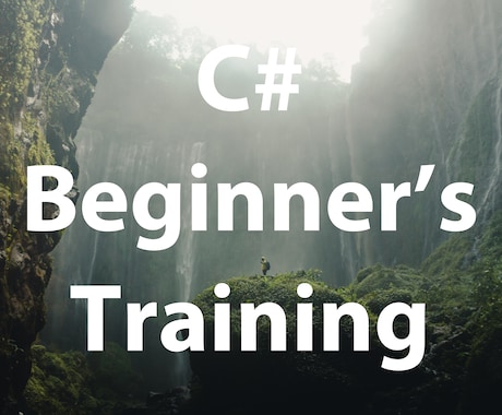 最新=> C#の入門をサポートします C# Beginner's Training イメージ1