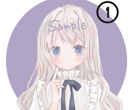 淡くふんわりなアイコンなどイラスト描きます 絵柄を2種類からお選びいただけます。アイコン以外も対応！ イメージ1