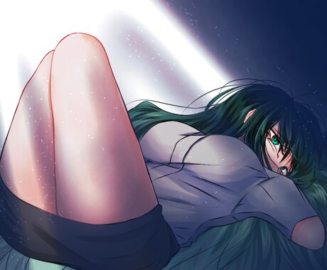 あなた好みの欠損キャライラストかきます 欠損好きによる欠損好きのための欠損キャラ1枚絵VTuber イメージ2