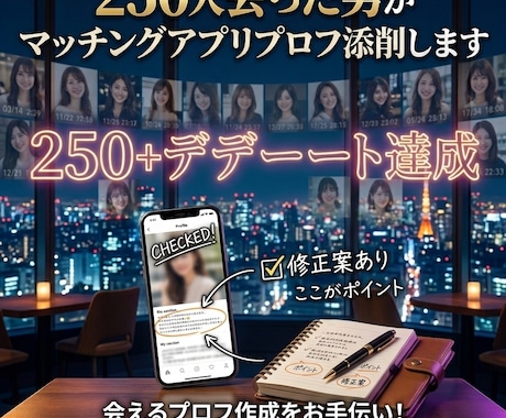 250人会った男がマッチングアプリプロフ添削します 地方在住も○YouTube7万のプチインフルエンサーがお答え イメージ1