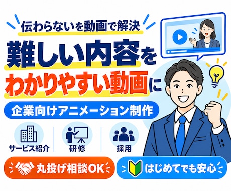 Vyondで高品質のアニメーション動画制作します 企業PR  サービス紹介　商品紹介　思いを魅力的に！ イメージ1