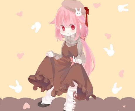 可愛い一枚絵·アイコンなどを描きます イメージ1