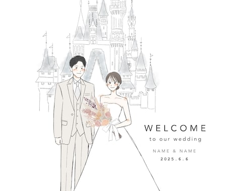 即対応 ◎！可愛いウェルカムボード描きます ウェルカムボード・お祝い・プレゼント・記念にも イメージ2