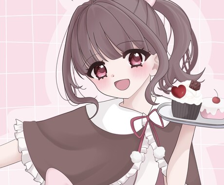目を引くきゅるきゅるかわいいイラストを描きます 歌ってみた、SNS投稿、アイコン、サムネなどにばっちり！ イメージ2