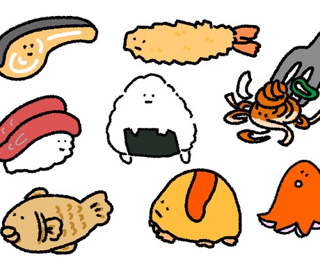 オリジナルイラスト描きます ゆるくて個性的なイラストを描きます イメージ2