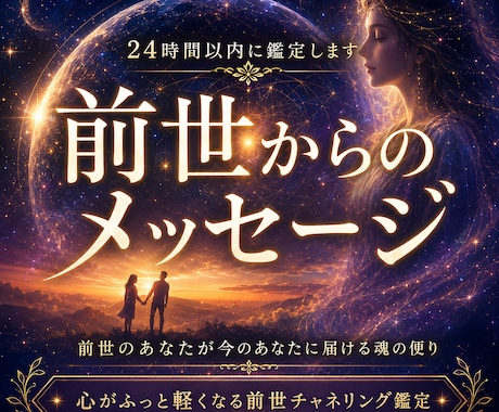 前世から届ける今のあなたへ～魂のメッセージ伝えます 前世の「あなた」が今の「あなた」にどうしても伝えたいこと イメージ1