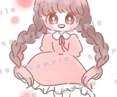 かわいいイラスト描きます 雰囲気が気に入ったらぜひどうぞ ゆるふわシンプルイラスト イメージ1