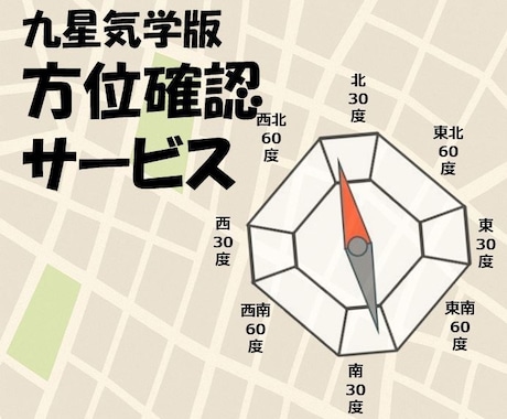 基点から移動目的地の九星気学的方位を調べます 吉方の「北」へ旅行計画しました。その目的地って本当に「北」？ イメージ1