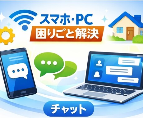 スマホ・PCの分からないご相談にのります 家庭のIT悩みを即整理して解決 イメージ1