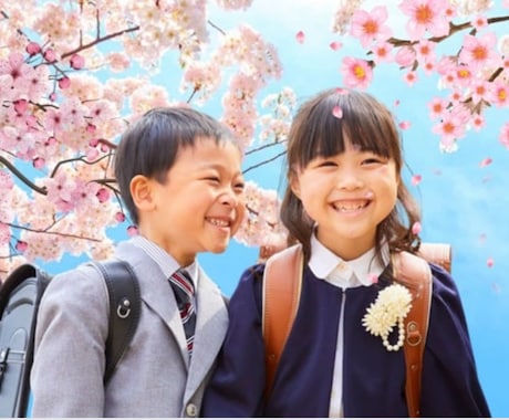 入学前撮りを満開の桜と共に撮ります お子様の成長を記録し、家族の思い出をカタチに残します！！ イメージ2