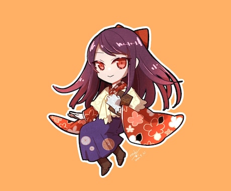 ミニキャラを描きます 2〜3等身のキャラクターイラストを制作します。人外可。 イメージ1