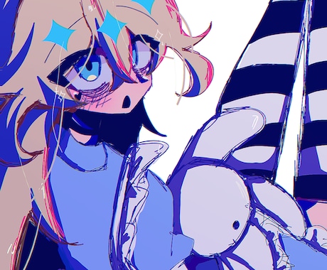 サムネイル・TRPGの立ち絵・グッズなど描きます 彩度が高くコントラストが強いカラーイラストを描きます。 イメージ2