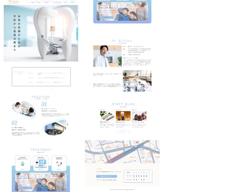 清潔感と信頼感を伝えるWEBデザインを制作します 不安解消に特化。患者目線で信頼を築く歯科サイト イメージ2