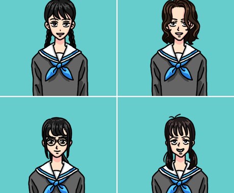 似顔絵アイコンを描きます 温かみのあるイラストで似顔絵のアイコンを描きます。 イメージ2