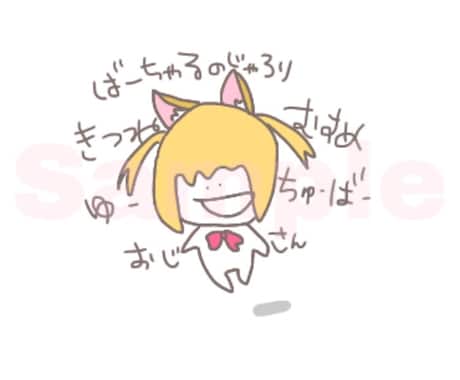 ゆるゆるアイコンお描きします シンプルでぷよっとしたSNSアイコンお描きします！ イメージ1