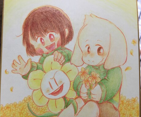 色鉛筆イラストを描きます 創作キャラ、二次創作物など用途に合わせて描きます。 イメージ2