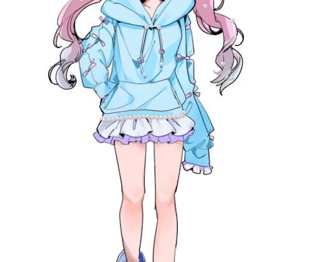 可愛いツインテールの女の子売ります お色味変更や差分作成もメッセージくだされば対応いたします イメージ2