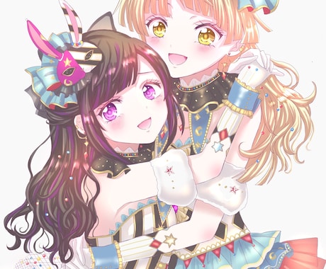 夢絵、カップルイラスト、SNS用アイコン描きます 推しとあなたの可愛いイラストを制作します！ イメージ1
