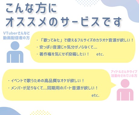 フルサイズ専用｜歌ってみた用のカラオケ音源作ります 先着３名さま限定 割引中 ✦✦ 高品質の音源で歌の魅力度UP イメージ2