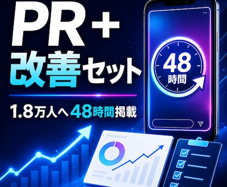 1.8万人へ48時間PRと改善提案を届けます ストーリーズ掲載と導線改善をまとめて実施 イメージ1