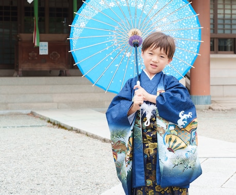 七五三撮影、お宮参り、出張撮影をします 七五三撮影！「和傘、七五三ブロック」無料貸出中！ イメージ1