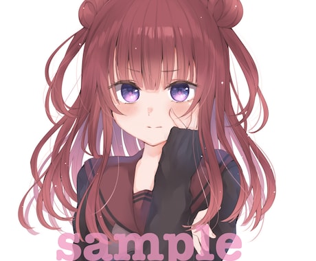 可愛い女の子キャラクターのアイコン描きます 【SNSやLINEのアイコンなど】 イメージ2