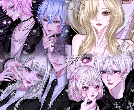 夢絵・SNSアイコン・イラスト描きます 不穏な雰囲気やリアル寄りの絵柄が好きな方に イメージ2