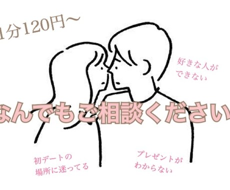 男性向け⭐️20代OLが女心教えます プレゼント相談・遠距離の悩み・彼女の気持ちがわからない イメージ1