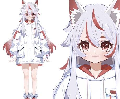 ふわっふわに動くVTuberモデルを提供します キャラデザ～モデリングまで！徹底サポートします‼️ イメージ2