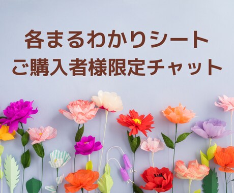 商品ご購入者様限定で質問にお答えします 各まるわかりシートの内容に関する質問にお答えます イメージ1