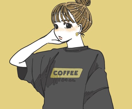 お洒落で少しレトロなイラスト描きます プロフィール画像、名刺、その他ご自由にお使い下さい！ イメージ2