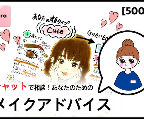 チャットで相談!あなたのためのメイクアドバイスます あなたのためのメイクアドバイスをチャットで行います。 イメージ1