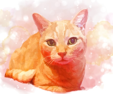 ペットの似顔絵をふんわり優しい水彩画風で作ります 練習期間のため3/31まで値下げ中！ デジタルデータ納品 イメージ2